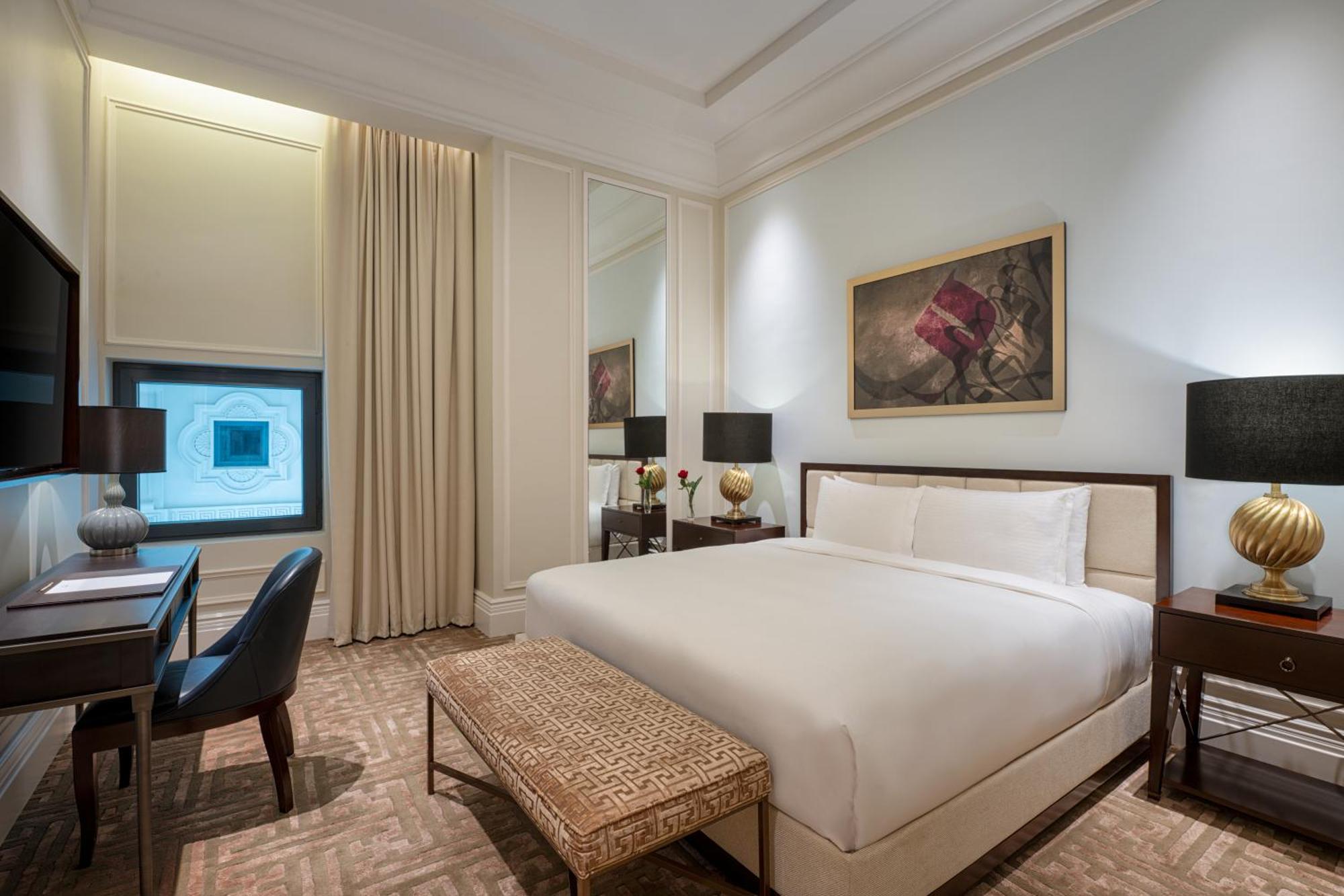 The Hotel Galleria Jeddah, Curio Collection By Hilton Exteriér fotografie A bedroom at the hotel